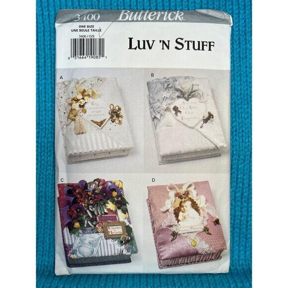 Butterick Sewing pattern 3400 decorative memory box 1980s - Picture 1 of 5